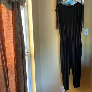 Eileen Fisher black jumpsuit with pockets!